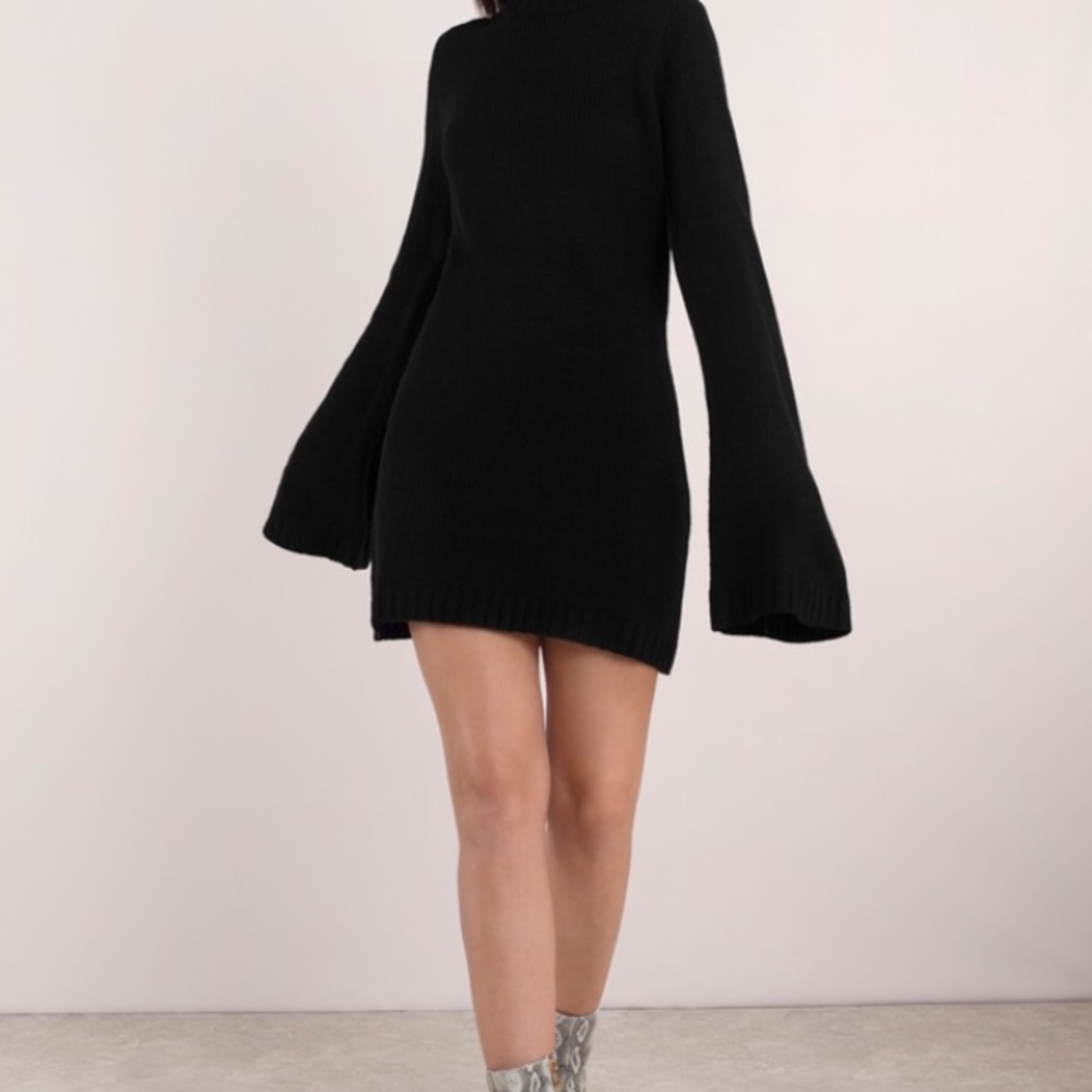 Black sweater dress